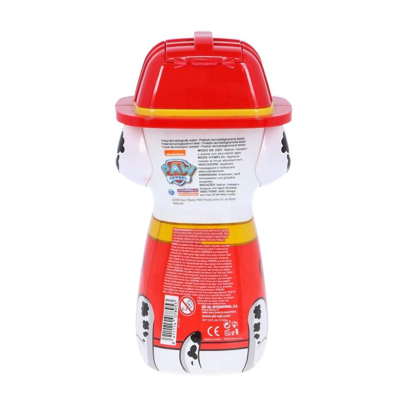 Paw Patrol 2in1 Duschgel & Shampoo (400 ml) 3D Figur - MARSCHALL