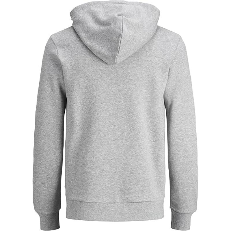 JACK & JONES Male Kapuzenpullover Logo Kapuzenpullover GRAU - L