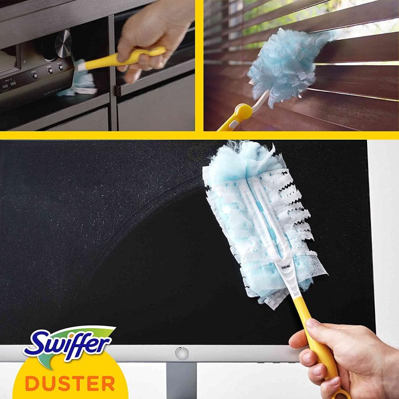 Swiffer DUSTER Staubmagnet mit Febreze Frische, Staubwedel + 3 Tücher