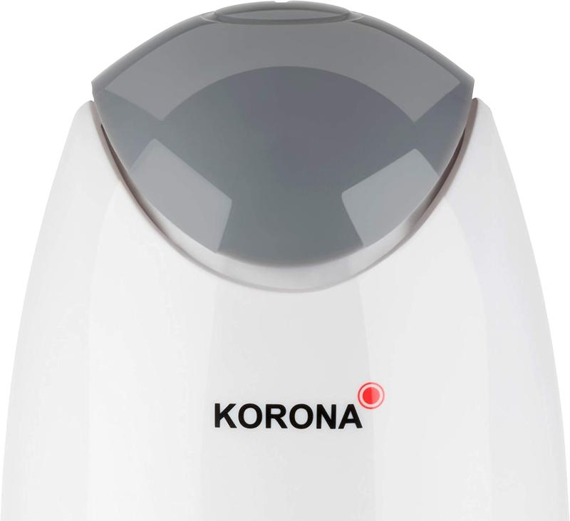 Korona 25001 Zerkleinerer mit Doppelmesser | Universal Zerkleinerer mit 4 Messern aus Edelstahl | 500 | Kunststoff | 1 Liter | weiß / grau