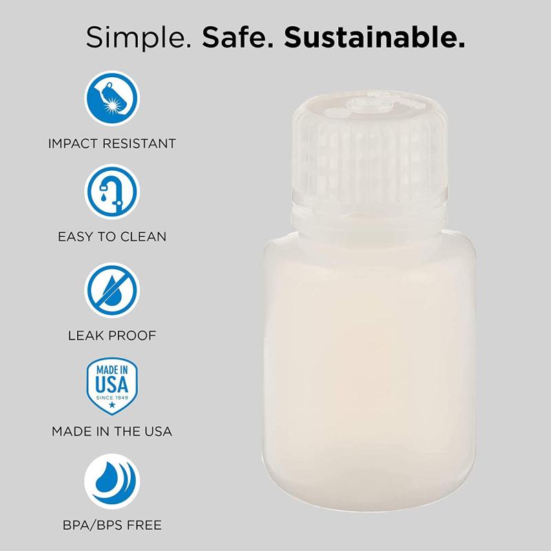 Nalgene Aufbewahrungsdosen Flasche rund, Weiß, One Size