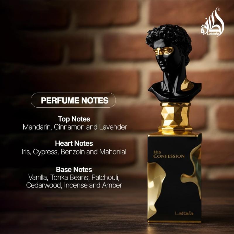 Lattafa His CONFESSION - Eau de Parfum for MEN 100 ml