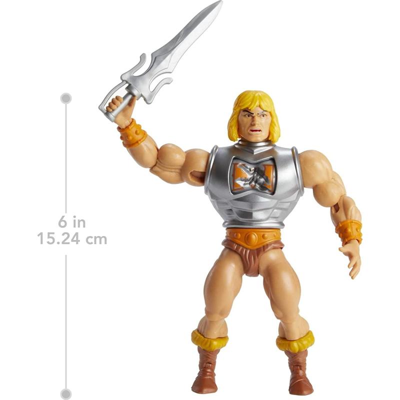 Masters of the Universe GVL76 - Origins Deluxe He-Man Actionfigur, ca. 14 cm groß
