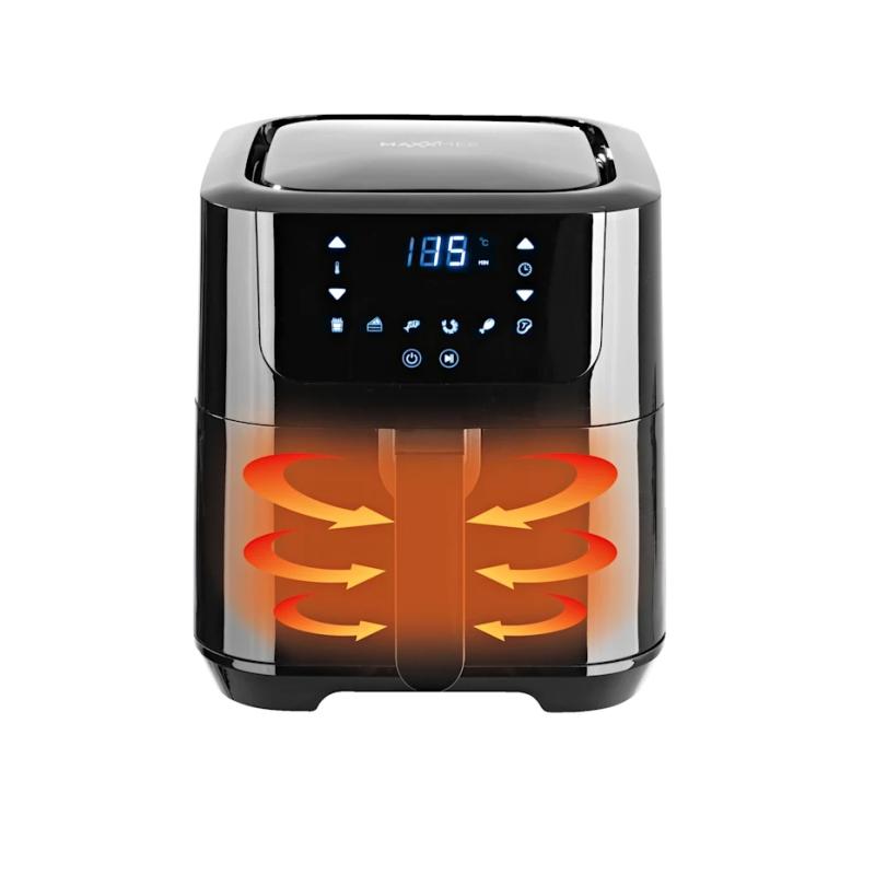 MAXXMEE Digitale 8-in-1 Heißluftfritteuse 3,5 Liter Schwarz