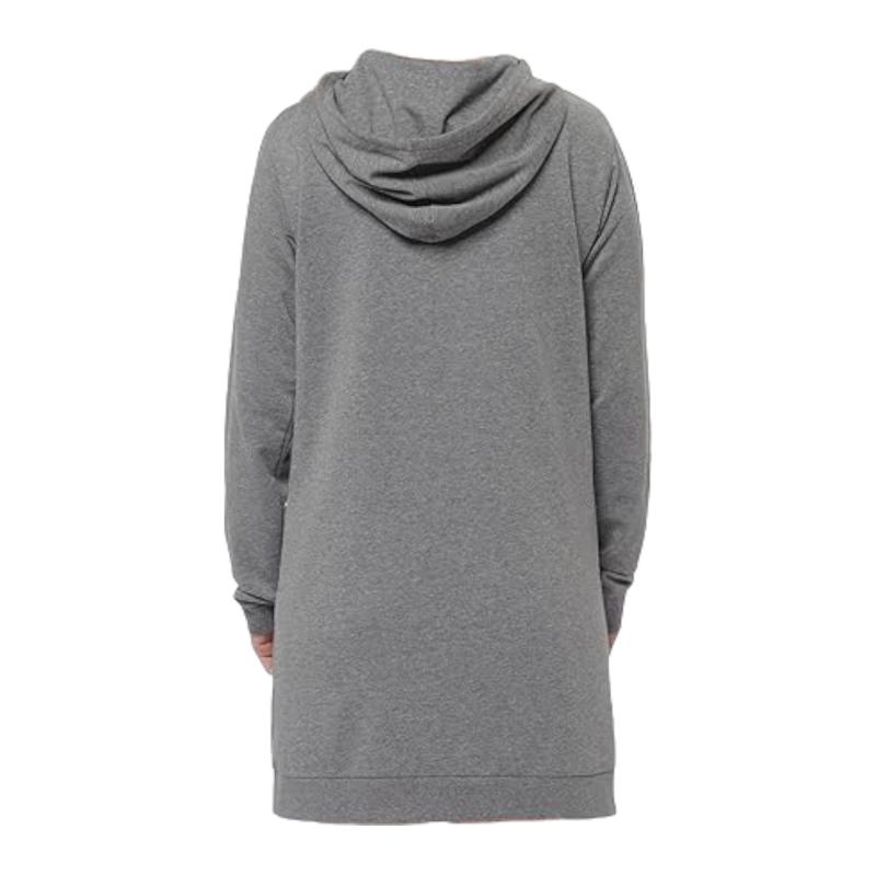 Disney Minnie Mouse Kapuzenpullover lang - Sweatkleid für Damen Farbe: Dunkel Grau  Gr. L