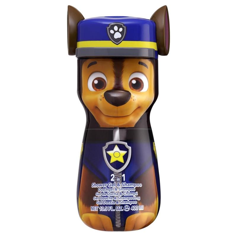 Paw Patrol 2in1 Duschgel & Shampoo (400 ml) 3D Figur  - CHASE