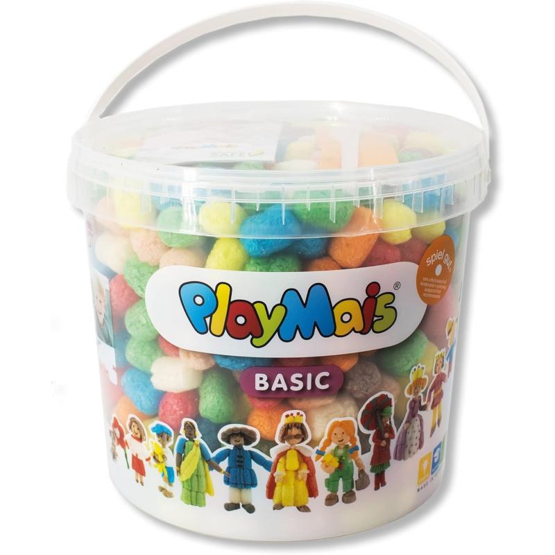 PlayMais BASIC 500 (Kleiner Eimer) - Bastelset für Kinder ab 3 Jahren