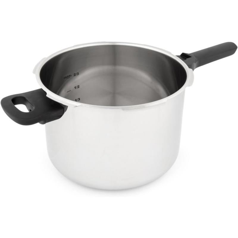 Tefal Secure 5 Schnellkochtopf P25307 | inklusive Dampfkorb mit Dreifuß | 6 L Fassungsvermögen | Hochwertiger Edelstahl | 5-Fach Sicherheitssystem | Geeignet für alle Herdarten