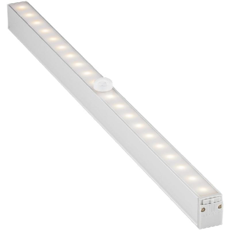 Goobay LED-Unterbauleuchte mit Bewegungsmelder 30 cm Farbtemperatur 3000K warm-weiß - SILBER