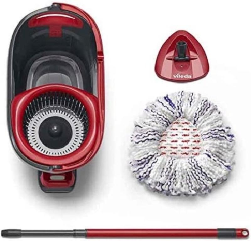 Vileda Turbo 3in1 Mikrofaser Wischmopp Komplett Set - Bodenwischer mit Teleskopstiel