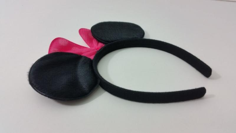 Haarreifen mit Mickey Mouse Ohren Farbe: Pink