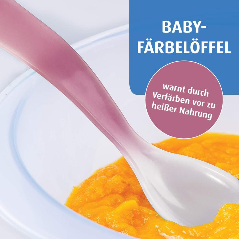 reer weicher Wärmesensorlöffel, Babylöffel, Fütterlöffel