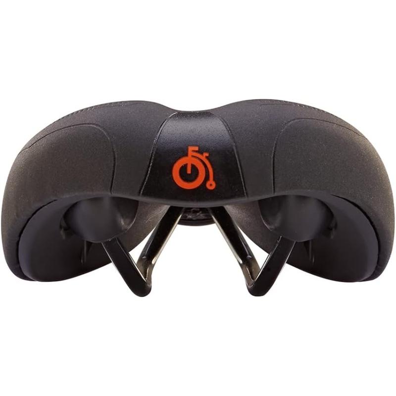 Prophete 6157 Fahrradsattel, MTB-Renn-Sattel, mit Memory Foam Technology, Farbe schwarz 
