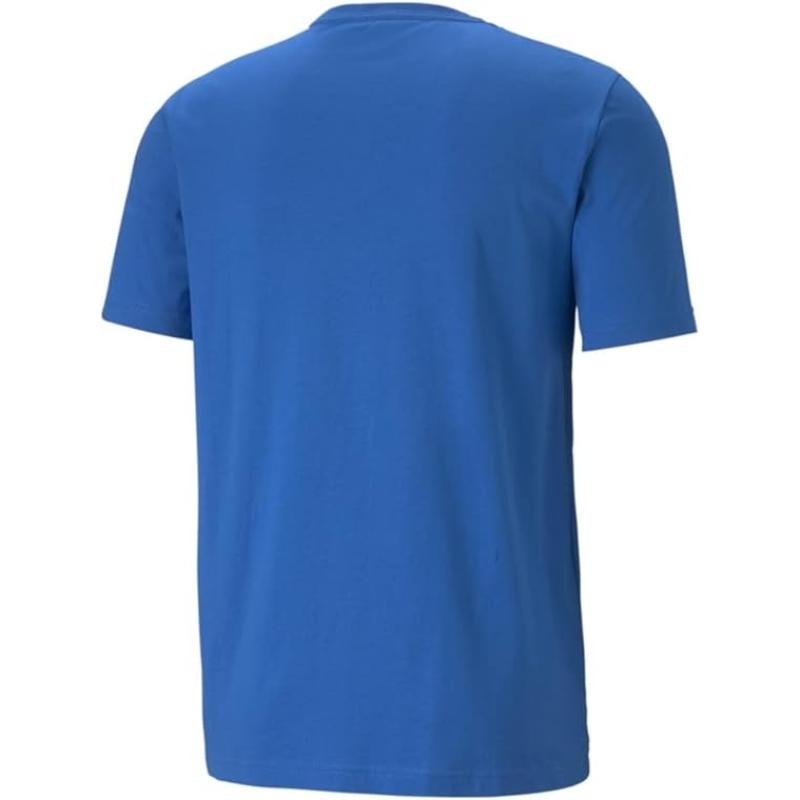 PUMA Herren T-Shirt Essentials Tee – Rundhals-Kragen Logo, Royal Blau - XXL