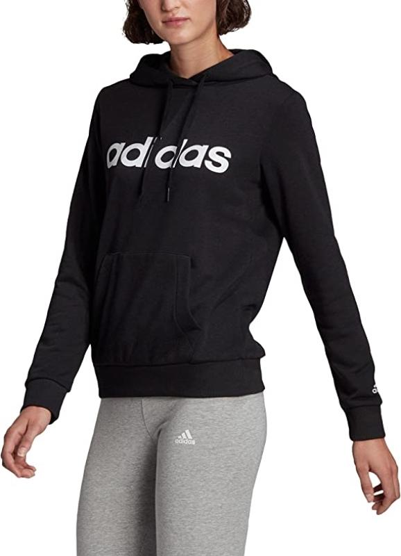 adidas Lin French Terry Kapuzensweat Black/White M