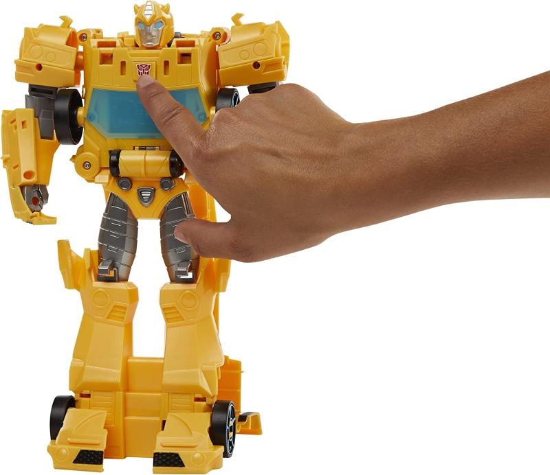 Transformers Spielzeug Bumblebee Cyberverse Adventures Roll N’ Change BUMBLEBEE Action-Figur zum Anschieben, 25 cm