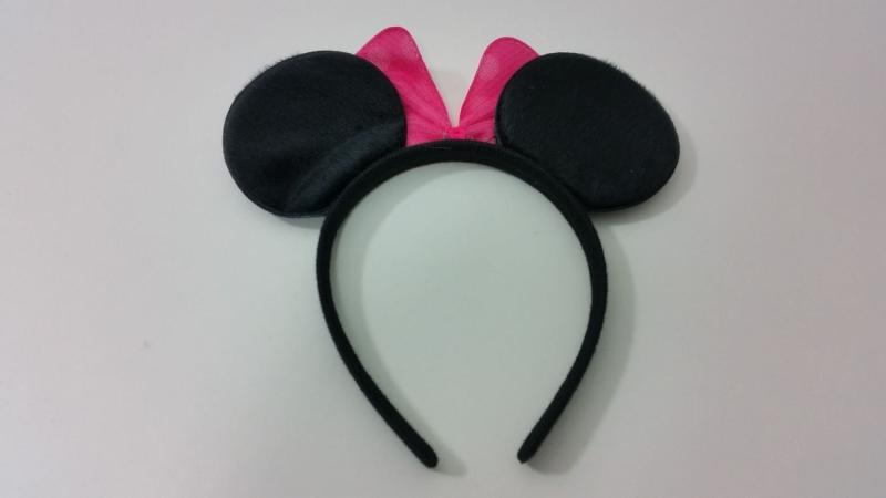 Haarreifen mit Mickey Mouse Ohren Farbe: Pink