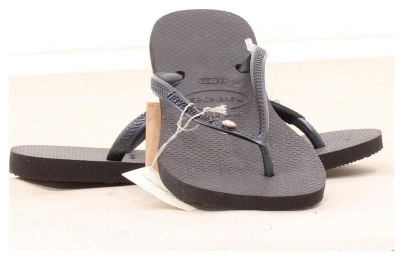 Havaianas Damen Badeschuhe Zehentrenner Crystal Glamour Flip Flops EU 37/38