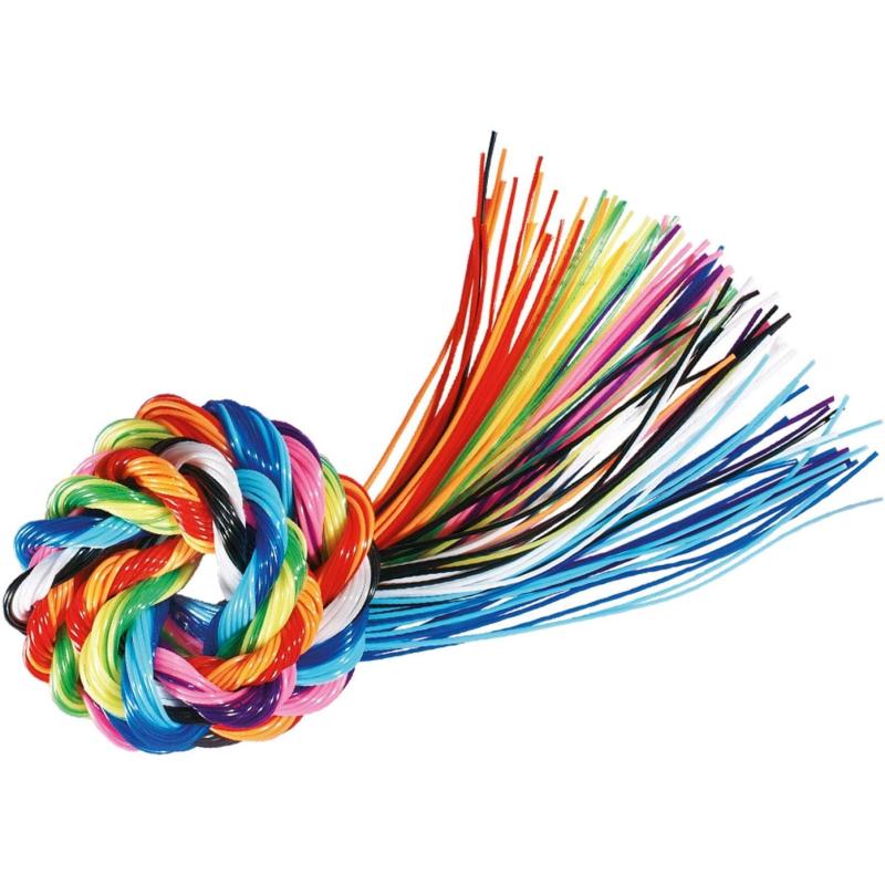 folia 731100 - Basic Mix 100 Stück  Scoubidou Flechtschnüre, 100 cm