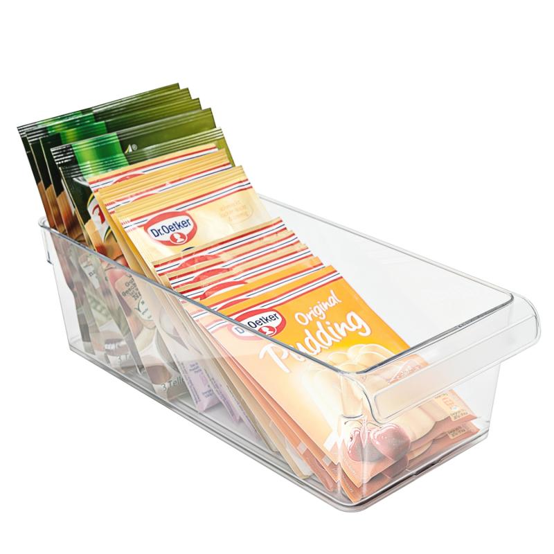 Rotho Loft 3er-Set Kühlschrankorganizer, Kunststoff (PP) BPA-frei, transparent S + M + L