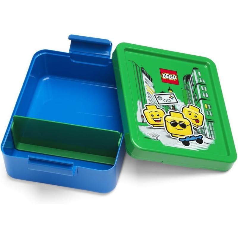 LEGO® Lunch-Set Classic Panier-Repas ICONIC BOY -Trinkflasche + Brotdose  -Grün/ Blau