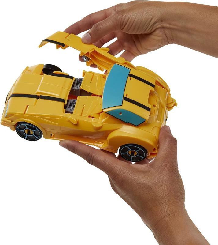Transformers Spielzeug Bumblebee Cyberverse Adventures Roll N’ Change BUMBLEBEE Action-Figur zum Anschieben, 25 cm