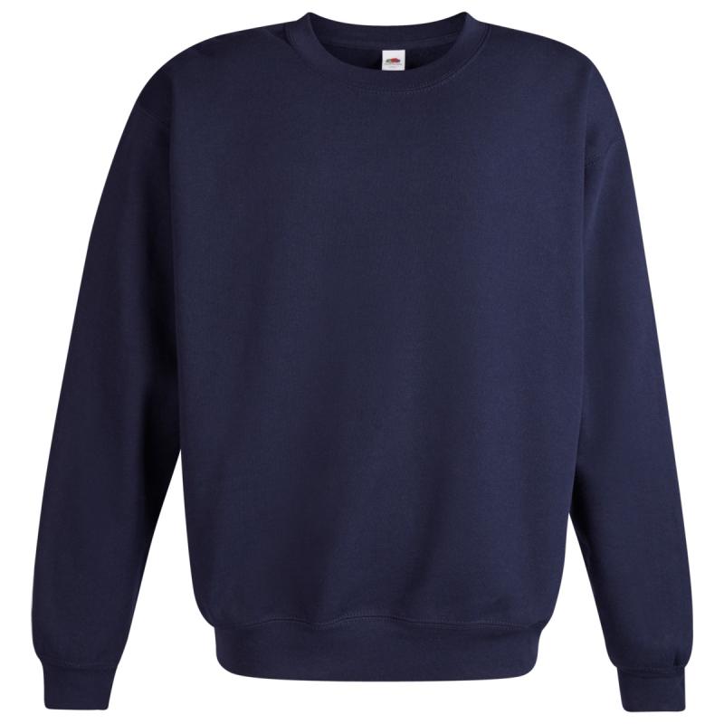 FRUIT OF THE LOOM Classic Herren Sweatshirt Pullover DUNKELBLAU Größe M