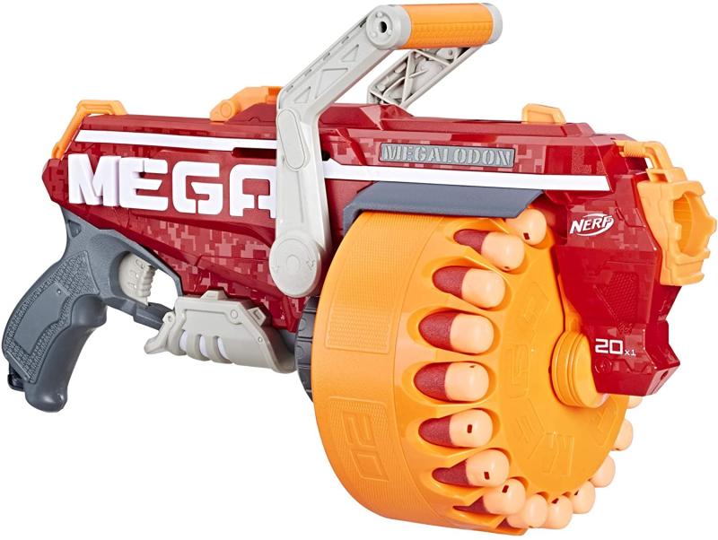 Hasbro Megalodon Nerf N-Strike Mega Blaster mit 20 Nerf Mega Whistler Darts