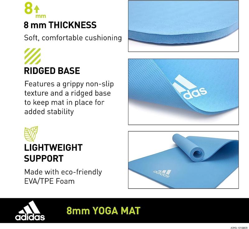 adidas Yoga-Matte - BLUE 8mm