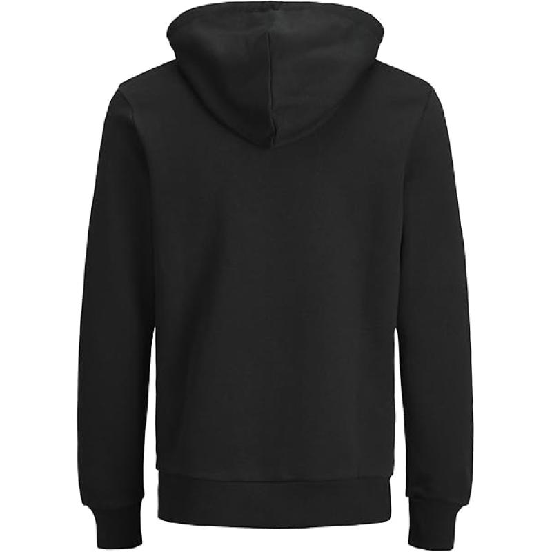 JACK & JONES Male Kapuzenpullover Logo Kapuzenpullover BLACK - L