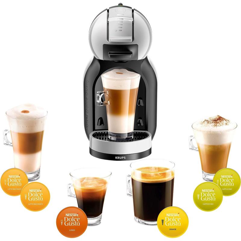Krups KP123B Dolce Gusto Maschine Mini Me, 1500 Watt, GRAU GEBRAUCHT