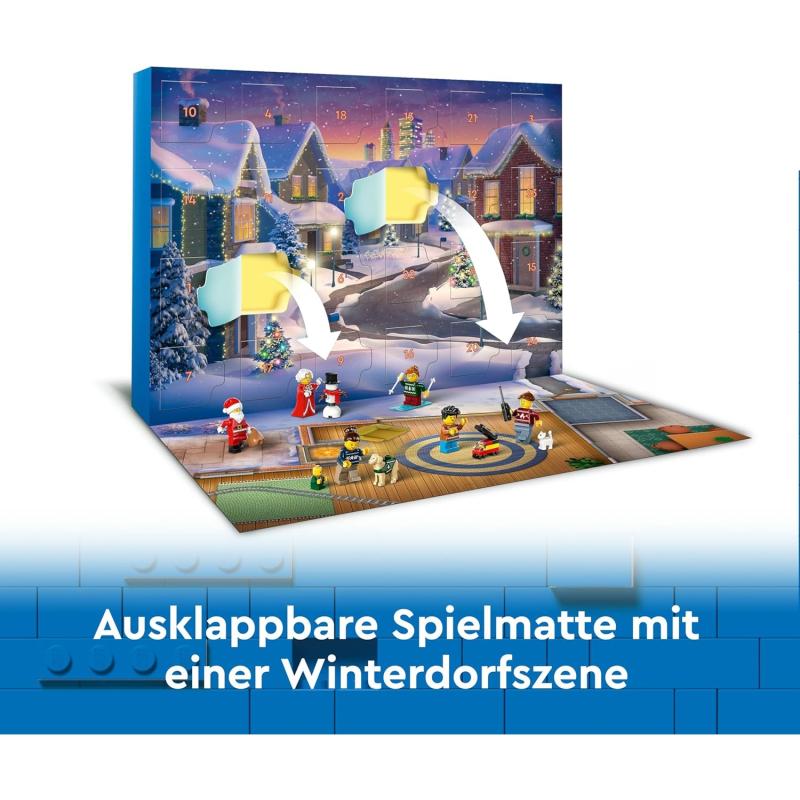 LEGO® 60436 City Adventskalender 2024, Adventsgeschenk für Kinder ab 5 Jahren, 24 Überraschungen
