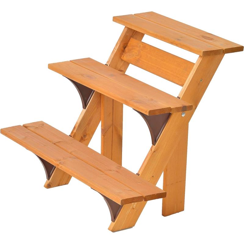 Blumentreppe Flora 3-stufig 55x56x60cm 