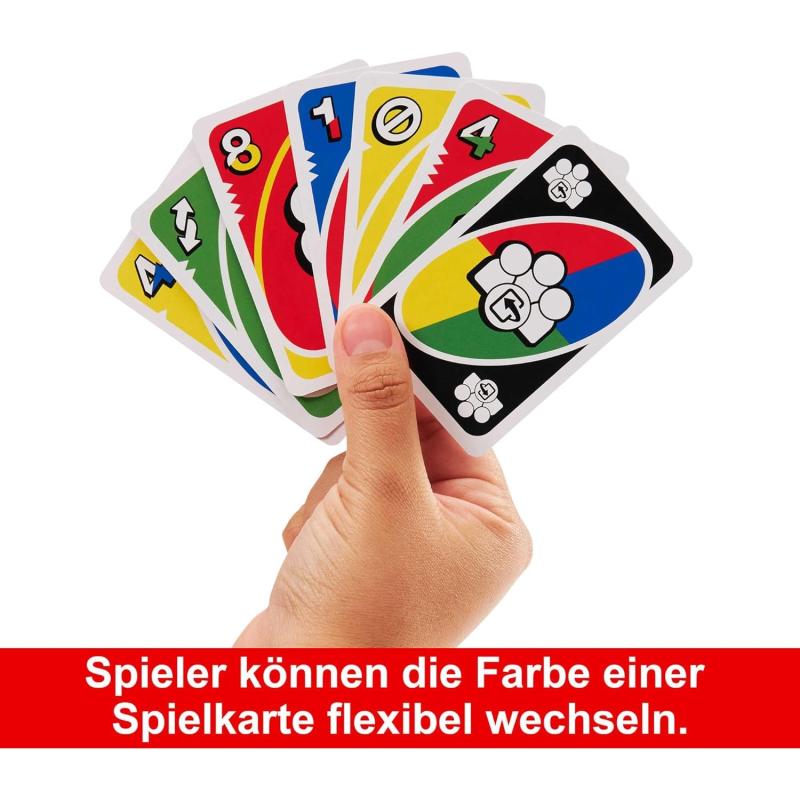 Mattel Games HMY99 - UNO Flex! Kartenspiel - GRÜN