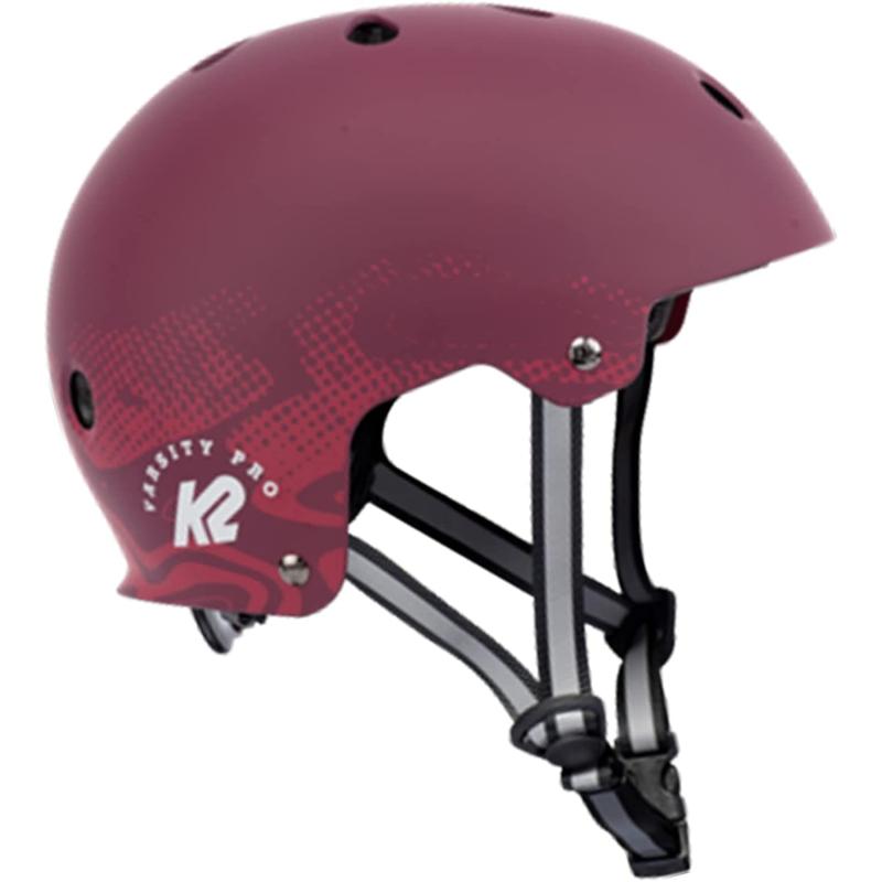 K2 Skate Varsity PRO Helmet Unisex – Erwachsenen Skatehelm — Burgundy —M (55 - 58cm)