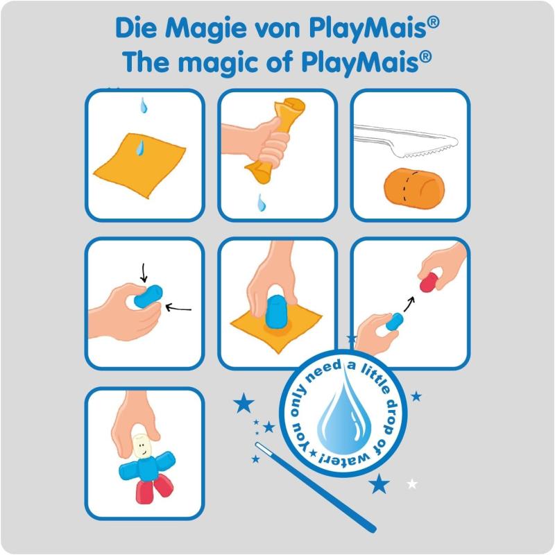 PlayMais BASIC 1000 (großer Eimer) - Bastelset für Kinder ab 3 Jahren