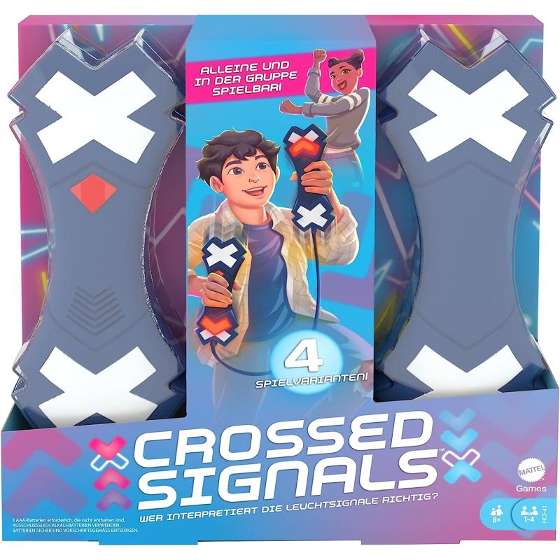 Mattel GVK25 - Mattel Games - Crossed Signals, elektronisches Familienspiel