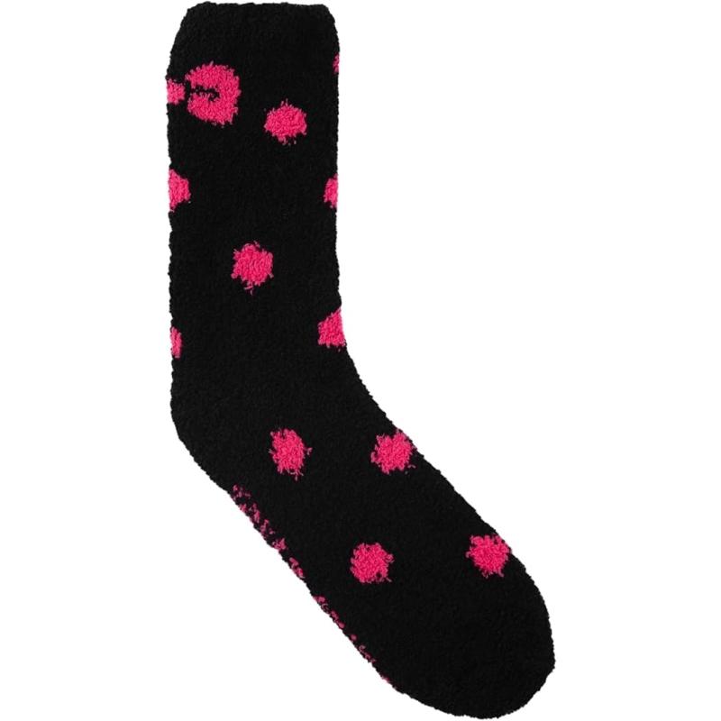 HELLO KITTY Kuschelsocken für Damen - Schwarz/Rosa (2er Pack) 35 - 38