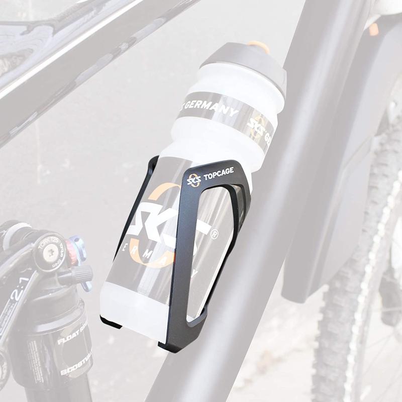 SKS GERMANY TOPCAGE Flaschenhalter für Fahrräder (Fahrrad-Flaschenhalter aus hochfestem sowie leichtem Kunststoff, verstellbarer Anschlag, variable...