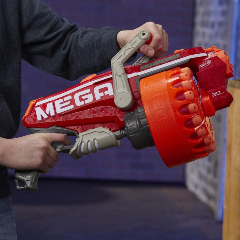 Hasbro Megalodon Nerf N-Strike Mega Blaster mit 20 Nerf Mega Whistler Darts
