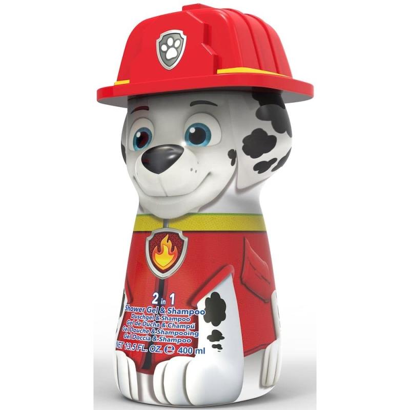 Paw Patrol 2in1 Duschgel & Shampoo (400 ml) 3D Figur - MARSCHALL