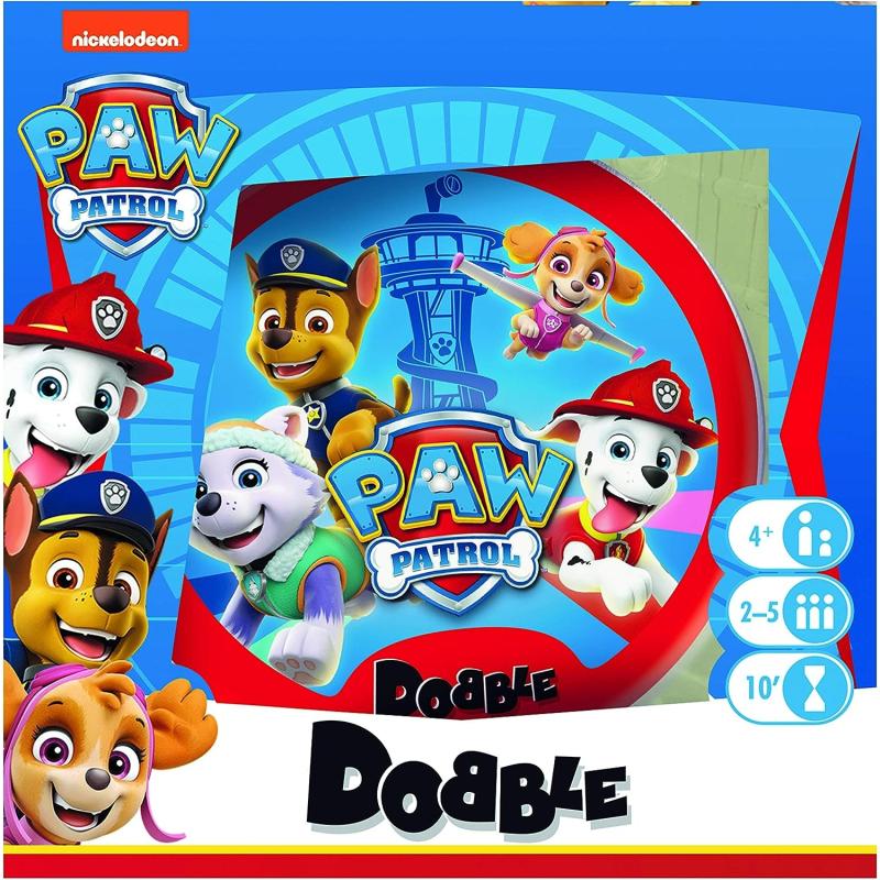 Asmodee Dobble PAW PATROL Familienspiel Kartenspiel 2-5 Spieler