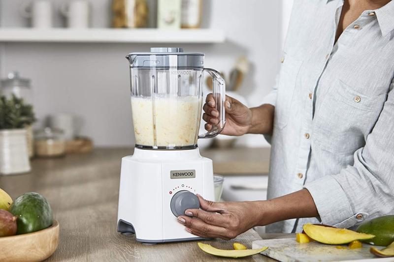 Kenwood Blend-X Compact Mixer 350 W 1.6 Liter - 2 Geschwindigkeiten und Puls  -Edelstahl Weiß 