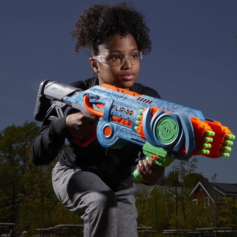 Nerf Elite 2.0 Flipshots Flip-32 Blaster, 32 Dart-Läufe für doppelte Feuerkraft AUSSTELLUNGSSTÜCK