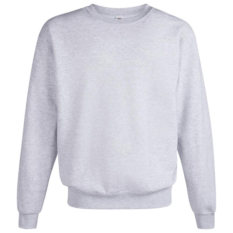 FRUIT OF THE LOOM Classic Herren Sweatshirt Pullover GRAU-MELIERT Größe XXL