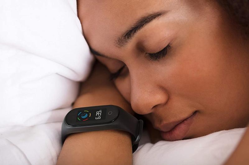Technaxx Unisex – Erwachsene TX-HR6 Fitnesstacker mit Farbdisplay, schwarz, 44 x 18,9 x 12 mm AUSSTELLUNGSSTÜCK