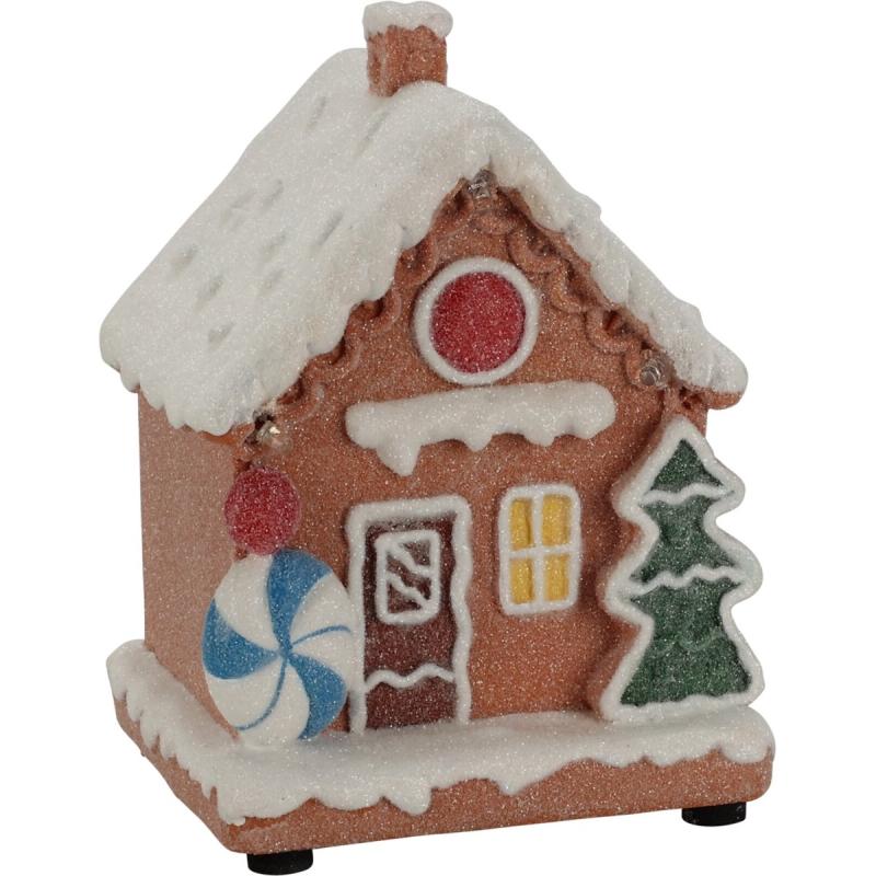 Weihnachtshaus SET mit LED-Licht 