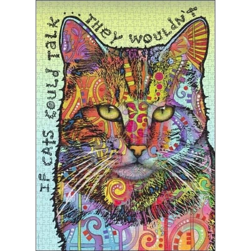 HEYE JOLLY PETS 29893 - PUZZLE 1000 IF CATS COULD TALK ca. 50 x 70 cm