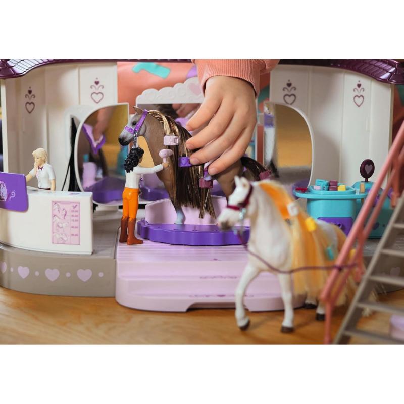 Schleich® 42588 Horse Club - Sofia's Beauties Pferde Beautysalon mit Stall, 99-teiliges Spielset
