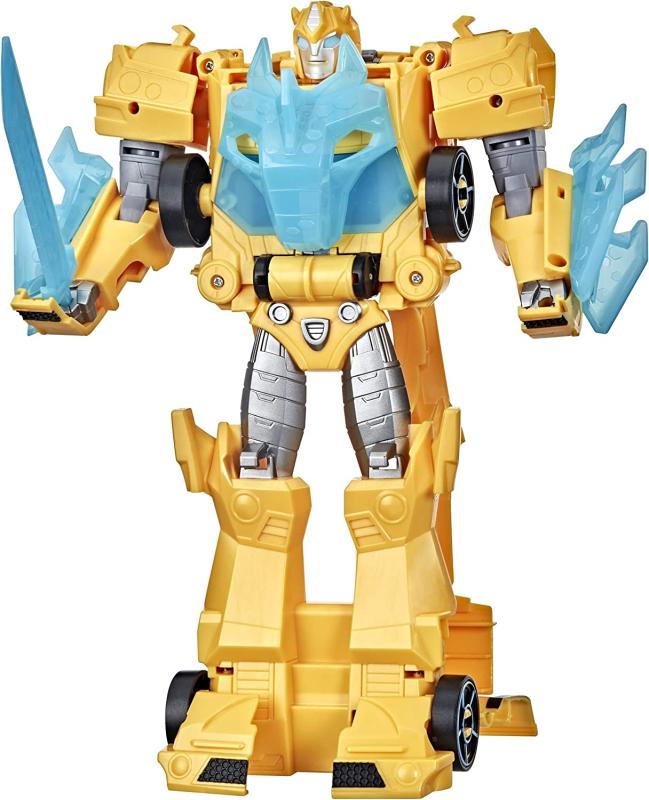 Transformers Spielzeug Bumblebee Cyberverse Adventures Roll N’ Change BUMBLEBEE Action-Figur zum Anschieben, 25 cm